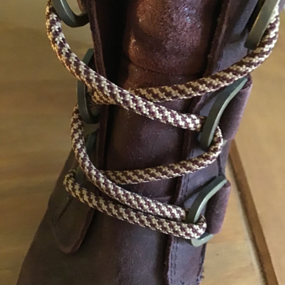 Sorrel Burgundy Lace up Ankle Boots- NWOB - Picture 7 of 16